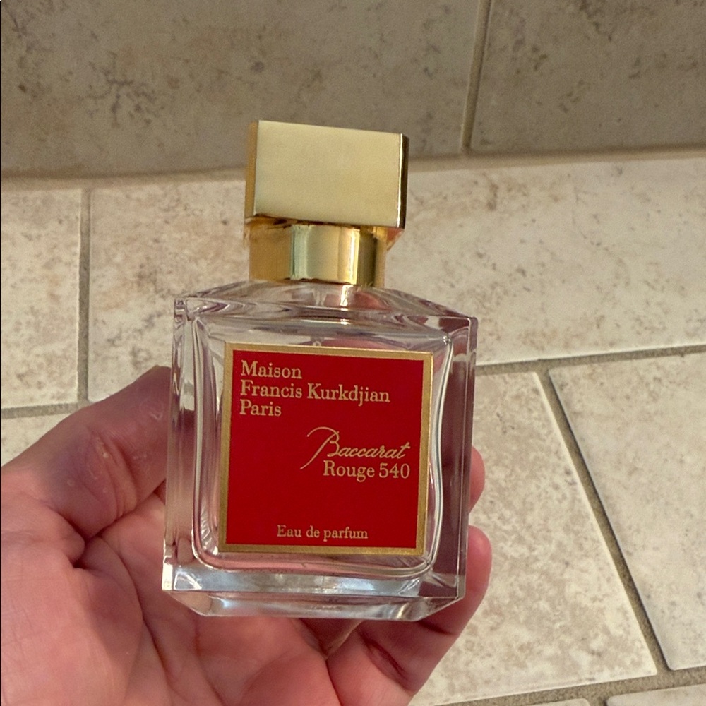 Maison Francis Kurkdjian Baccarat Rouge 540 with Gold Cap Empty Bottle